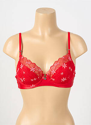 Soutien-gorge légère et transparente haut soutien-gorge moulé rouge MORGAN femme