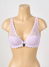 Soutien-gorge légère et transparente haut soutien-gorge moulé violet MORGAN femme