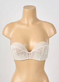 Soutien-gorge sans armature haut soutien-gorge push-up beige WONDERBRA femme