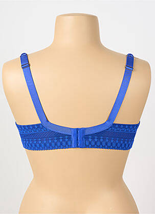 Soutien-gorge légère et transparente haut soutien-gorge moulé bleu VALEGE femme