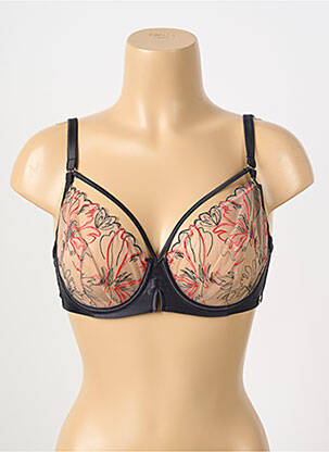 Soutien-gorge broderie haut soutien-gorge emboitant noir SANS COMPLEXE femme