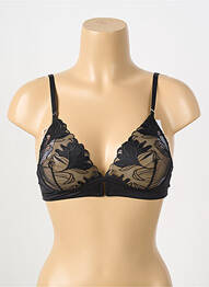 Soutien-gorge sans armature haut triangles noir MORGAN femme