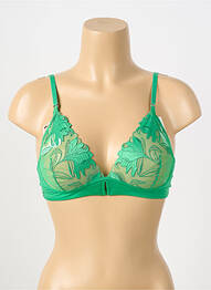 Soutien-gorge sans armature haut triangles vert MORGAN femme