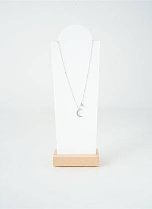 Collier ornement oxyde de zirconium argent TATA GISELE femme