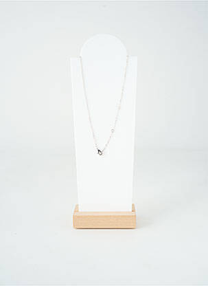 Collier ornement oxyde de zirconium argent TATA GISELE femme