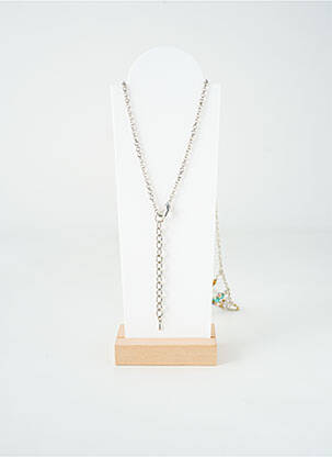 Collier ornement breloque / pampille argent TATA GISELE femme