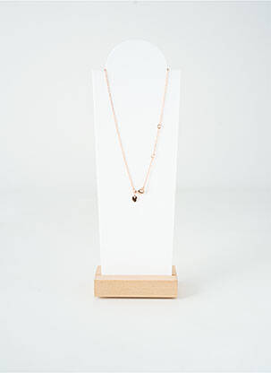 Collier ornement oxyde de zirconium rose TATA GISELE femme