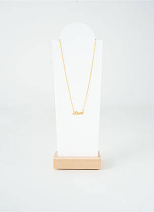 Collier ornement oxyde de zirconium or TATA GISELE femme