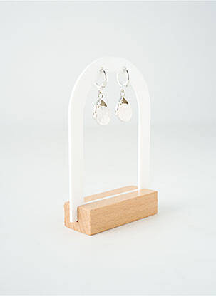 Boucles d’oreilles ornement oxyde de zirconium argent TATA GISELE femme