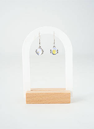 Boucles d’oreilles matériaux métal argent TATA GISELE femme