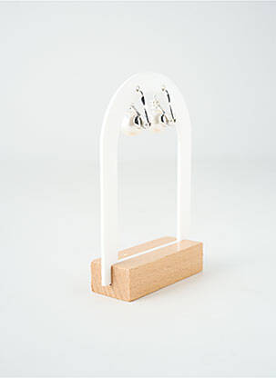 Boucles d’oreilles ornement perles argent TATA GISELE femme