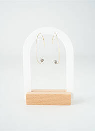 Boucles d’oreilles matériaux métal gris TATA GISELE femme