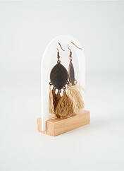 Boucles d’oreilles beige TATA GISELE pour femme seconde vue