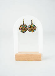 Boucles d’oreilles beige TATA GISELE pour femme seconde vue