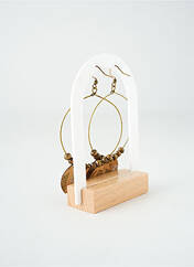 Boucles d’oreilles marron TATA GISELE pour femme seconde vue