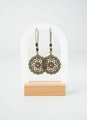 Boucles d’oreilles marron TATA GISELE pour femme seconde vue