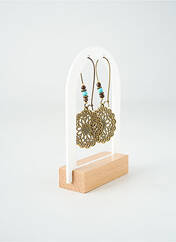 Boucles d’oreilles marron TATA GISELE pour femme seconde vue