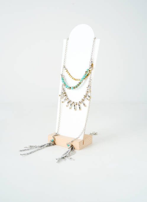 Collier ornement breloque / pampille argent TATA GISELE femme
