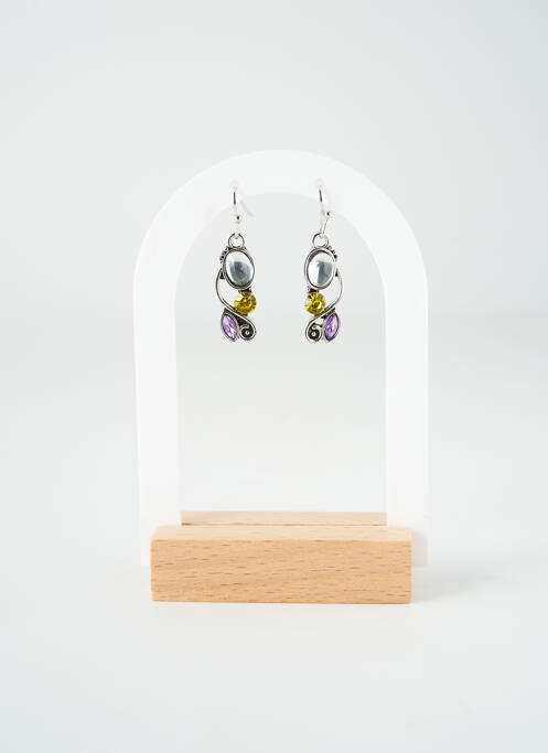 Boucles d’oreilles ornement oxyde de zirconium argent TATA GISELE femme