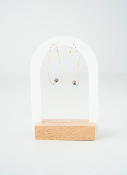 Boucles d’oreilles gris TATA GISELE pour femme