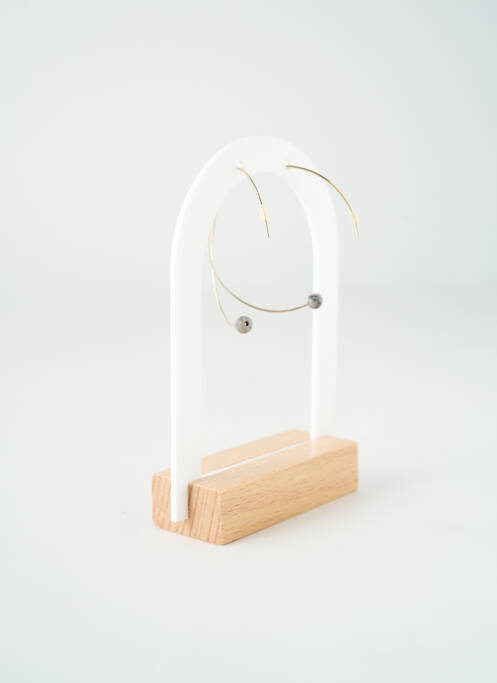 Boucles d’oreilles gris TATA GISELE pour femme