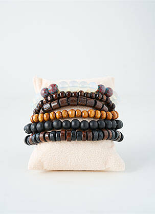 Bracelet fermeture elastique noir TATA GISELE homme