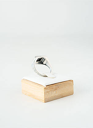 Bague ornement pierre argent TATA GISELE homme