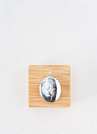 Pendentif ornement oxyde de zirconium argent TATA GISELE femme
