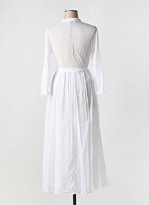 Robe longue manches longues manches longues blanc NIU femme