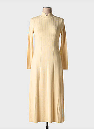 Robe longue manches longues manches longues beige SITA MURT femme