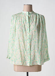 Chemisier imprimé fantaisie manches longues vert TINSELS femme