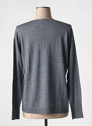 Pull coupe cintrée manches longues gris MAYJUNE femme