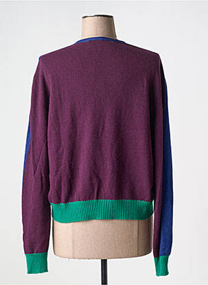 Pull col v manches longues bleu TINSELS femme