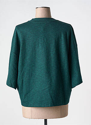 Top imprimé fantaisie manches 3/4 vert NIU femme