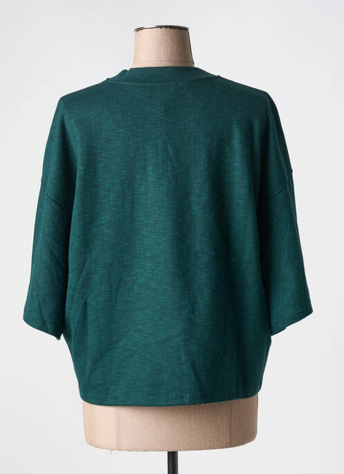 Top imprimé fantaisie manches 3/4 vert NIU femme