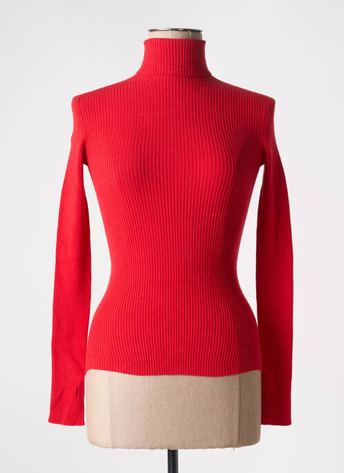 Pull col roulé rouge ATTIC AND BARN pour femme