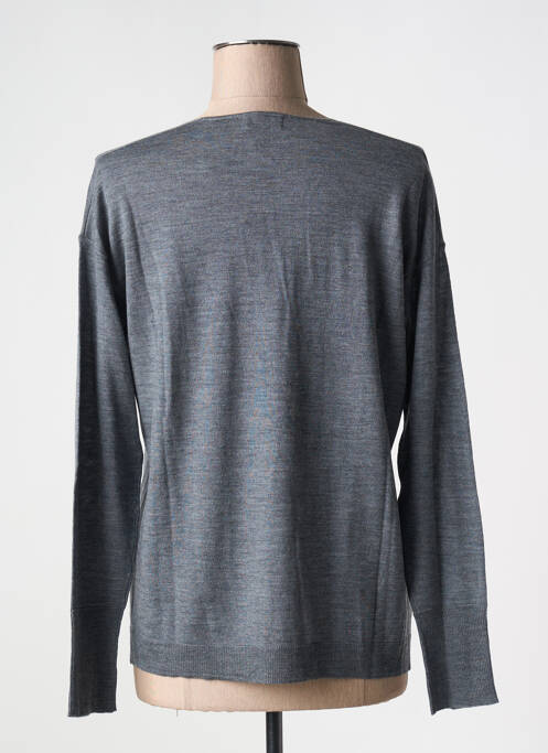Pull coupe cintrée manches longues gris MAY&JUNE femme