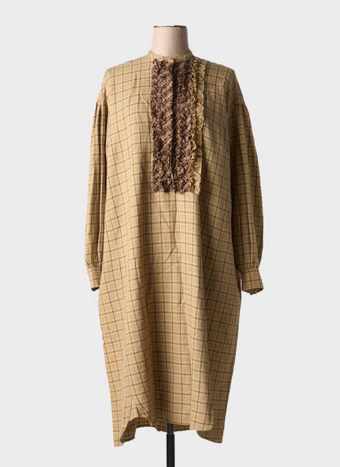 Robe longue beige LAURENCE pour femme