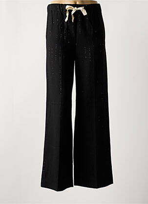 Pantalon droit taille élastique taille normale noir ATTIC AND BARN femme
