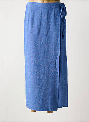 Jupe longue coupe droite bleu TINSELS femme