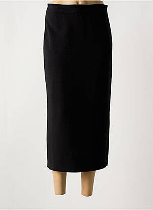 Jupe longue fermeture zippée au dos noir ATTIC AND BARN femme