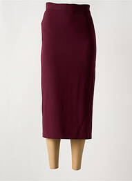 Jupe longue fermeture zippée au dos violet ATTIC AND BARN femme