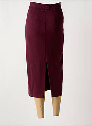 Jupe longue fermeture zippée au dos violet ATTIC AND BARN femme