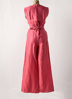 Combi-pantalon fermeture boutonnée sur le devant manches courtes rose ATTIC AND BARN femme