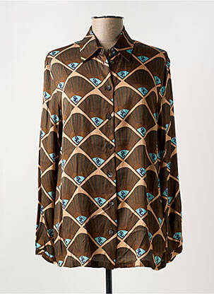 Chemisier marron SEMICOUTURE pour femme