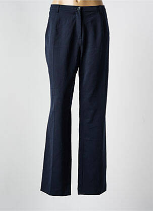 Pantalon droit stretch taille normale bleu SYM femme