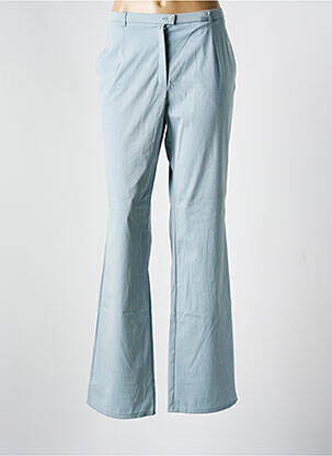 Pantalon droit stretch taille normale bleu CHRISTIAN MARRY femme