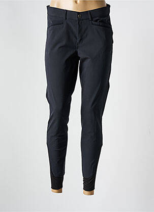 Pantalon slim tissage popeline taille normale noir EQUIT'M femme