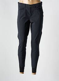 Pantalon slim tissage popeline taille normale noir EQUIT'M femme