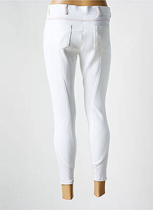 Pantalon 7/8 stretch taille normale blanc PERFORMANCE femme